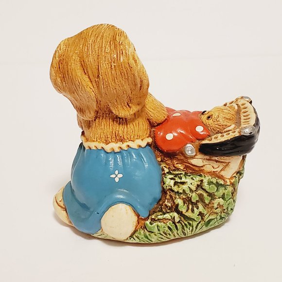 Vintage Pendelfin Bunnies Woodlander "Baby Doll" - Picture 6 of 10